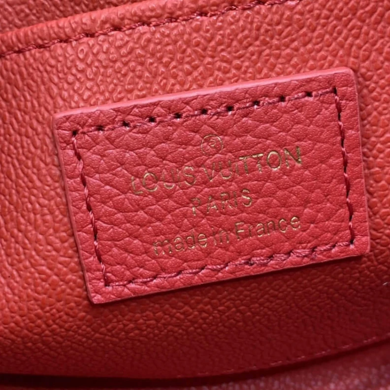 Replica bags Louis Vuitton Monogram Empreinte Cosmetic Pouch PM Red