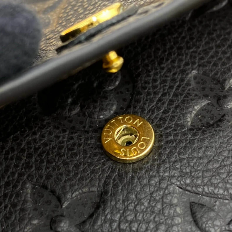 Replica bags Goldcolor Louis Vuitton Monogram Empreinte Emilie Wallet Black