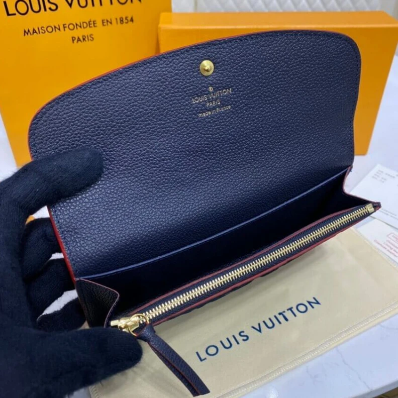 Replica bags Marine   Louis Vuitton Monogram Empreinte Emilie Wallet Marine Rouge