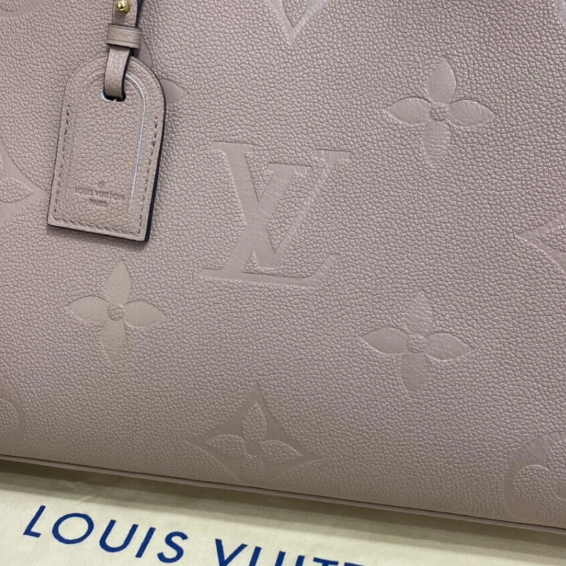 Lv belts replica Both chic Louis Vuitton Monogram Empreinte Grand Palais Tourterelle