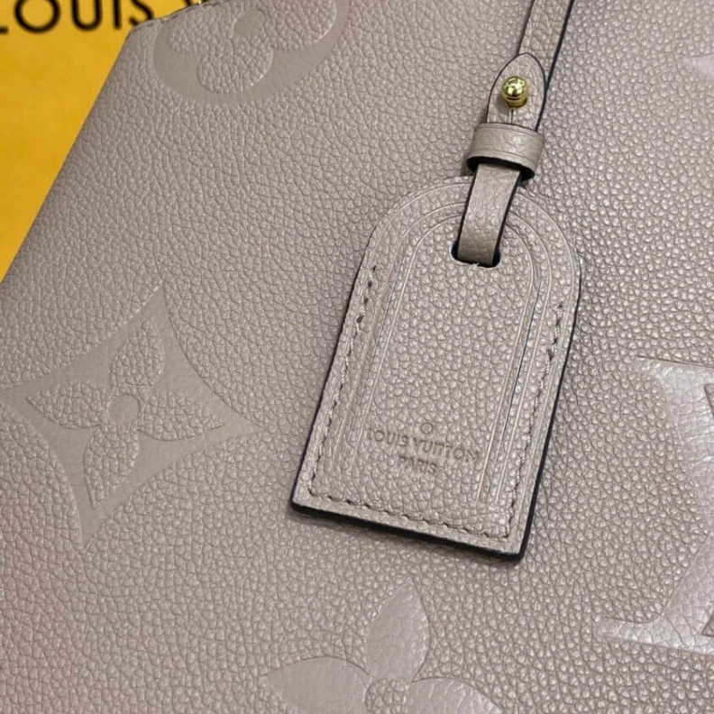 Lv belts replica Both chic Louis Vuitton Monogram Empreinte Grand Palais Tourterelle