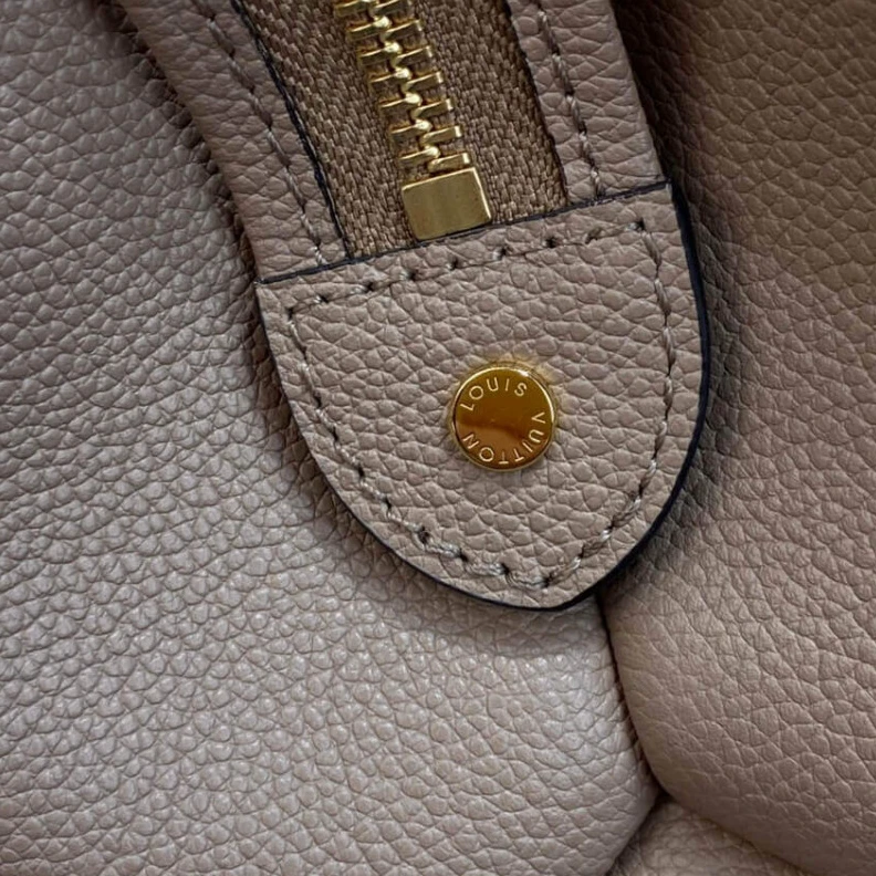 Lv belts replica Both chic Louis Vuitton Monogram Empreinte Grand Palais Tourterelle