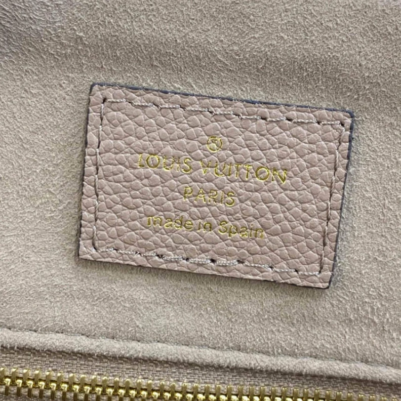 Lv belts replica Both chic Louis Vuitton Monogram Empreinte Grand Palais Tourterelle
