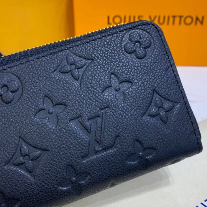 Mythick ru Supple gr Louis Vuitton Monogram Empreinte Leather Clemence Wallet Black