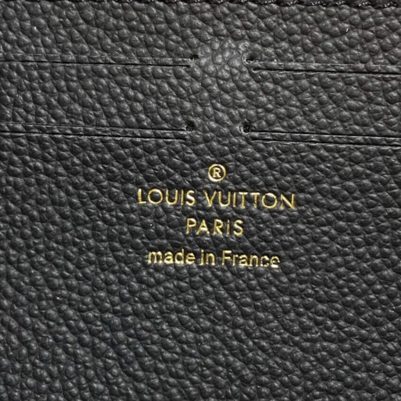 Mythick ru Supple gr Louis Vuitton Monogram Empreinte Leather Clemence Wallet Black