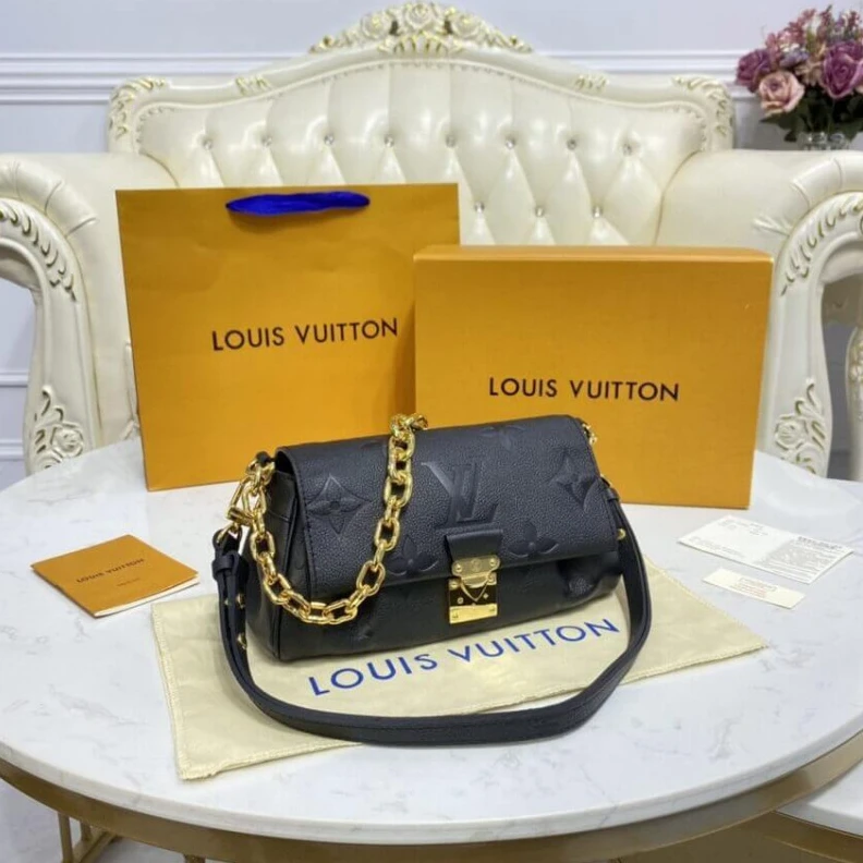 Mythick ru The Favori Louis Vuitton Monogram Empreinte Leather Favorite Black
