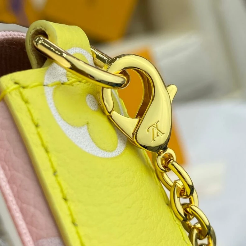 Replica bags lv Chain:Rem Louis Vuitton Monogram Empreinte Leather Felicie Pochette