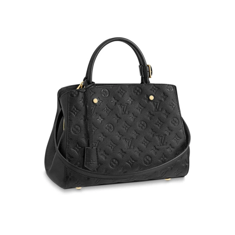 4 protect LV Monogram Empreinte Leather Montaigne MM Black