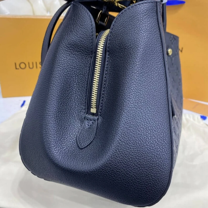 Mythick 4 protect LV Monogram Empreinte Leather Montaigne MM Black
