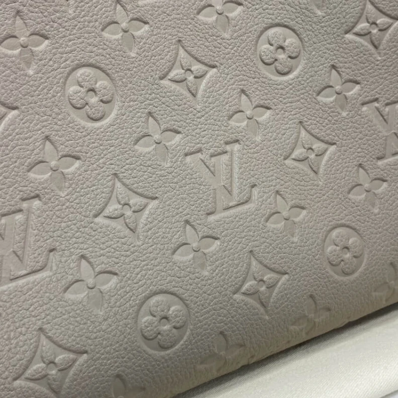 Louis vuitton locations Double sm LV Monogram Empreinte Leather Montaigne MM Tourterelle Grey