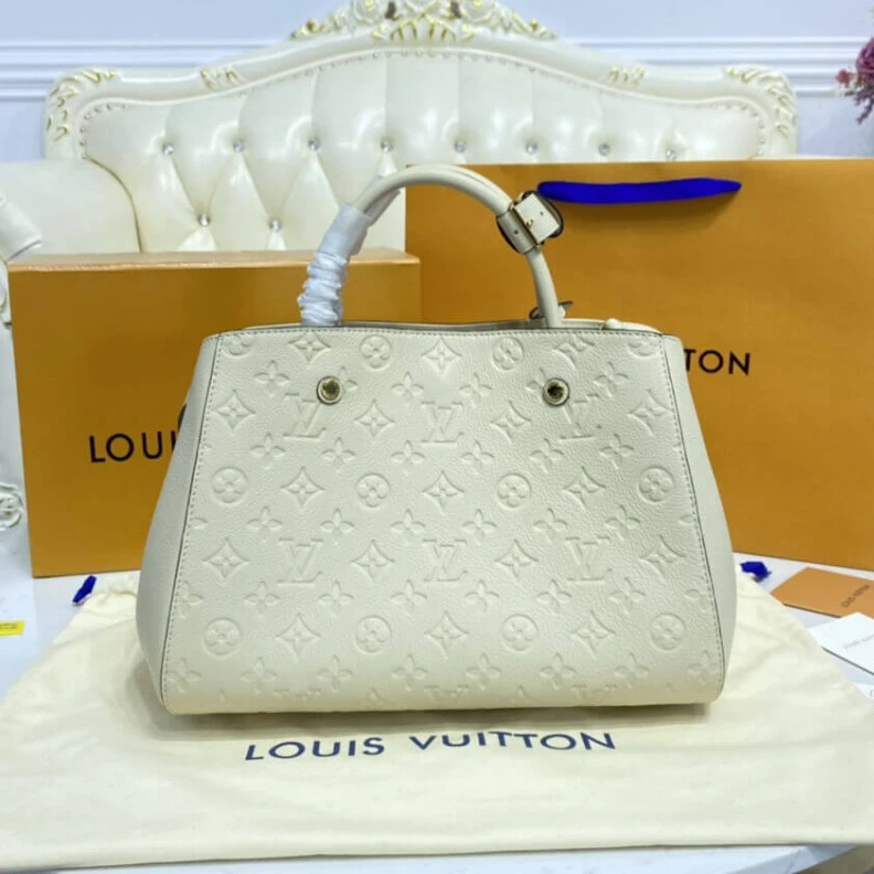 Louis vuitton locations Central z Louis Vuitton Monogram Empreinte Leather Montaigne MM White