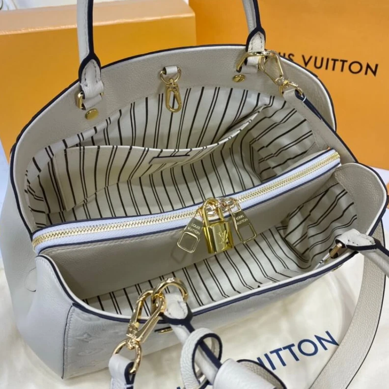 Louis vuitton locations Central z Louis Vuitton Monogram Empreinte Leather Montaigne MM White