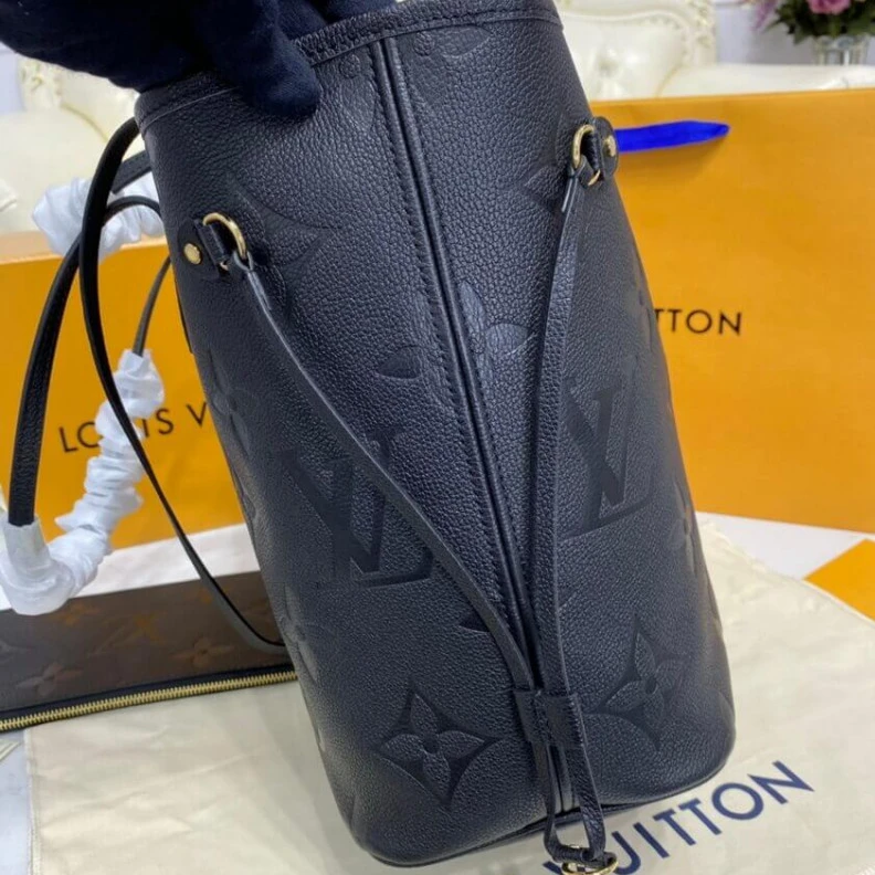 Louis vuitton locations Inside zi Louis Vuitton Monogram Empreinte Leather Neverfull MM Black