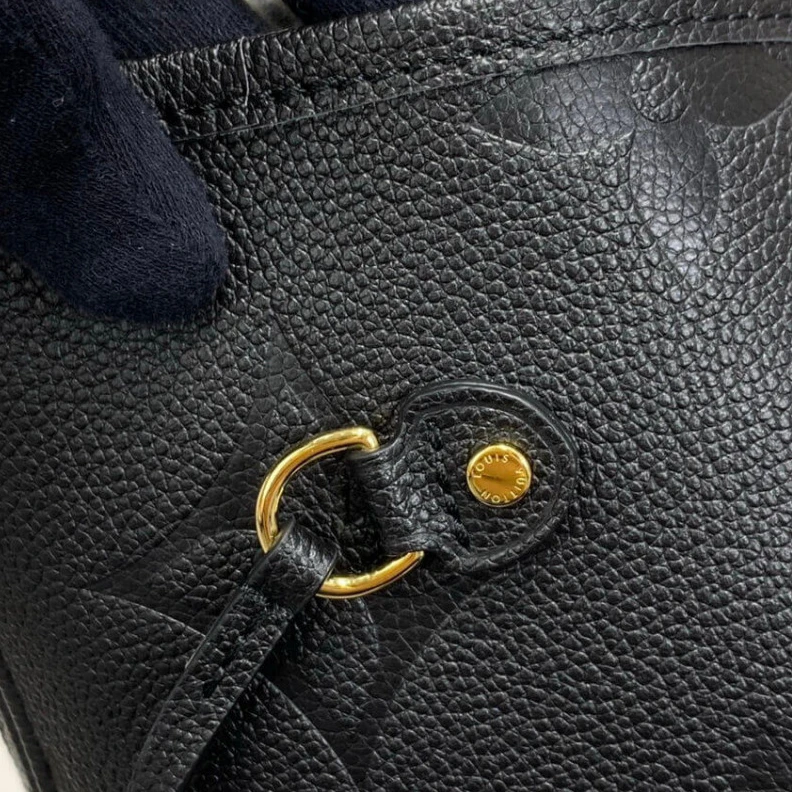 Louis vuitton locations Inside zi Louis Vuitton Monogram Empreinte Leather Neverfull MM Black