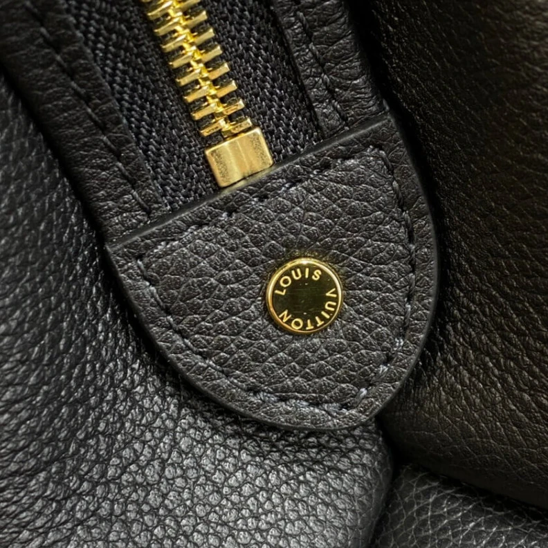 Lv belts replica 2 inside Louis Vuitton Monogram Empreinte Leather Petit Palais Black