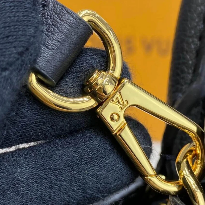 Lv belts replica 2 inside Louis Vuitton Monogram Empreinte Leather Petit Palais Black