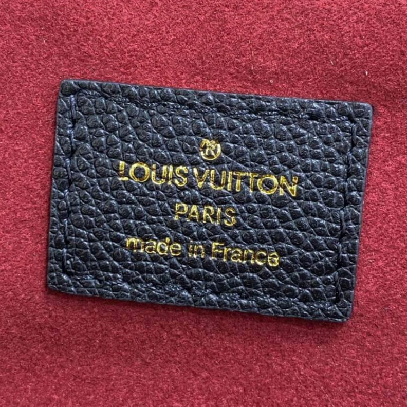 Lv belts replica 2 inside Louis Vuitton Monogram Empreinte Leather Petit Palais Black