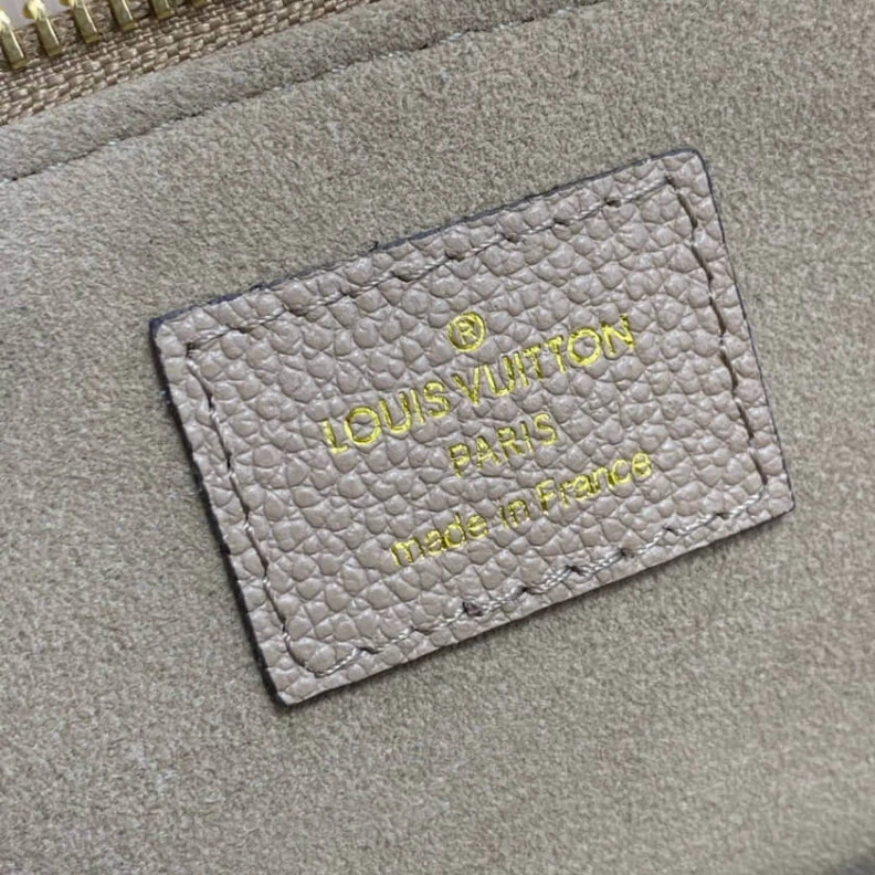 Louis vuitton locations Name tag Louis Vuitton Monogram Empreinte Leather Petit Palais Gray