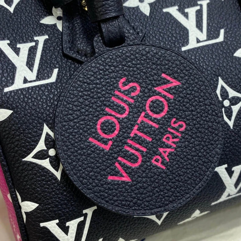 Mythick Handle:Do Louis Vuitton Monogram Empreinte Leather Speedy Bandouliere 20 Black