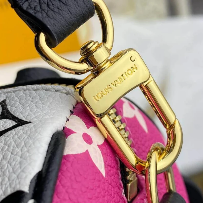 Mythick Handle:Do Louis Vuitton Monogram Empreinte Leather Speedy Bandouliere 20 Black