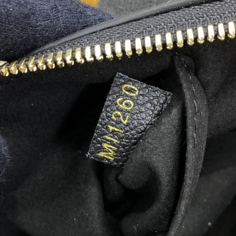 Mythick Black LV Monogram Empreinte Leather Vanity PM Black