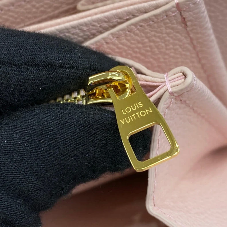 Mythick.ru 19.5 x 10 Louis Vuitton Monogram Empreinte Leather Zippy Wallet Pink