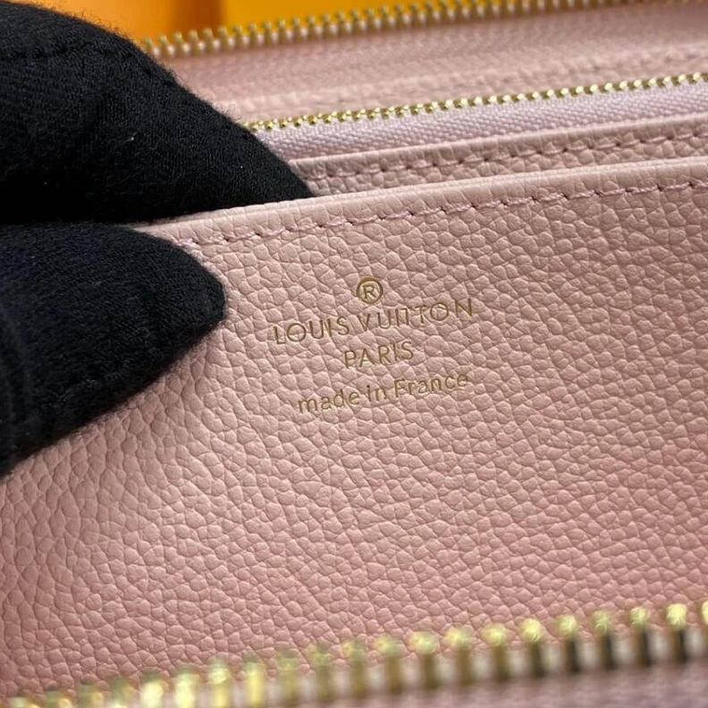 Mythick.ru 19.5 x 10 Louis Vuitton Monogram Empreinte Leather Zippy Wallet Pink