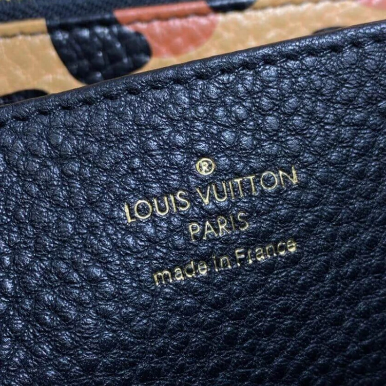 Replica bag Cowhidele Louis Vuitton Monogram Empreinte Leather with Animal-Print Zippy Wallet Black