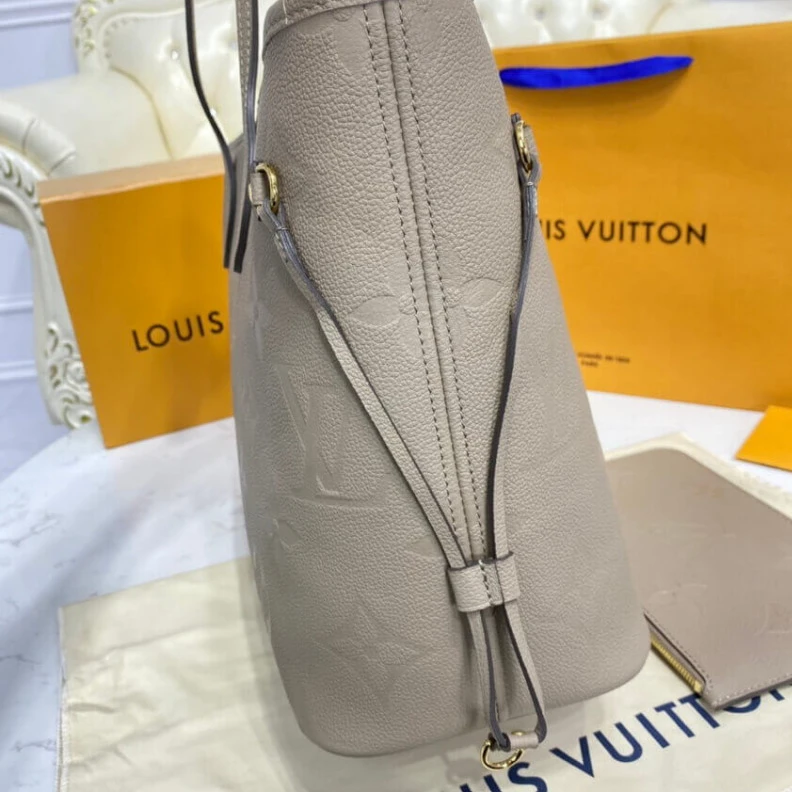 Top lv 4 side la Louis Vuitton Monogram Empreinte Neverfull MM Dune