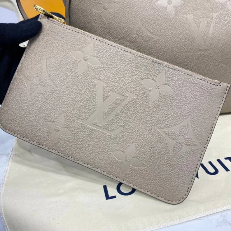 Top lv 4 side la Louis Vuitton Monogram Empreinte Neverfull MM Dune