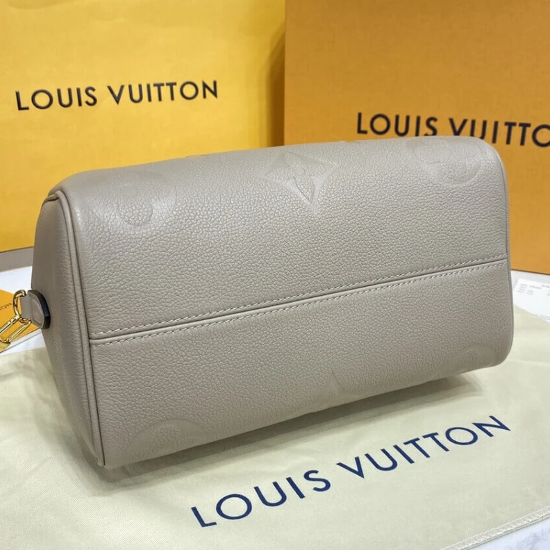 Mythick ru Inside fl Louis Vuitton Monogram Empreinte Speedy Bandouliere 25 Tourterelle