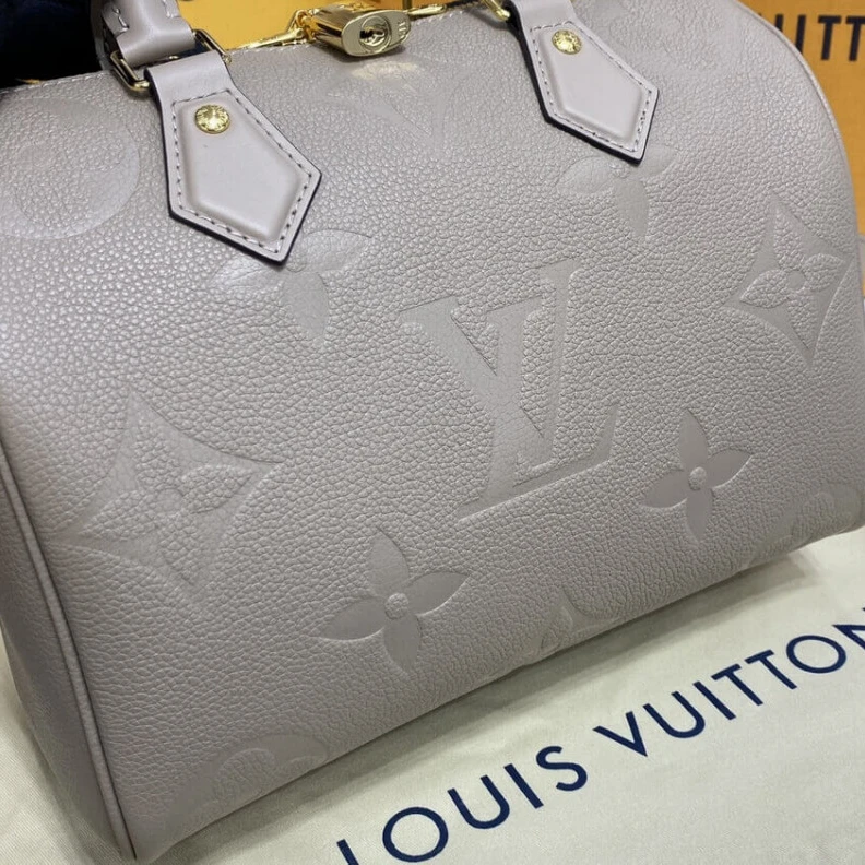 Mythick ru Inside fl Louis Vuitton Monogram Empreinte Speedy Bandouliere 25 Tourterelle
