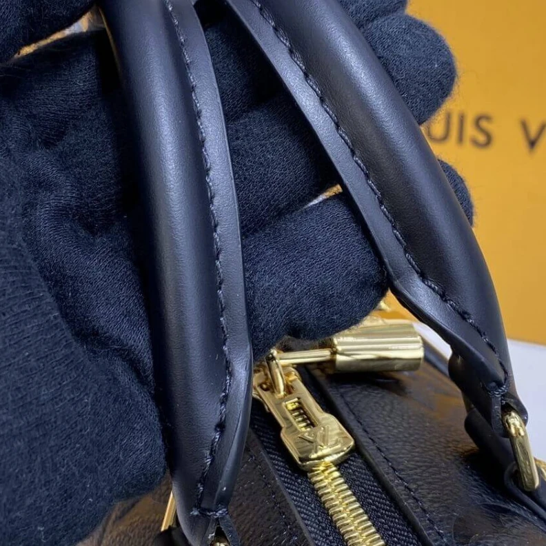 Mythick.ru Microfibe Louis Vuitton Monogram Empreinte Speedy Bandoulière 20 Black