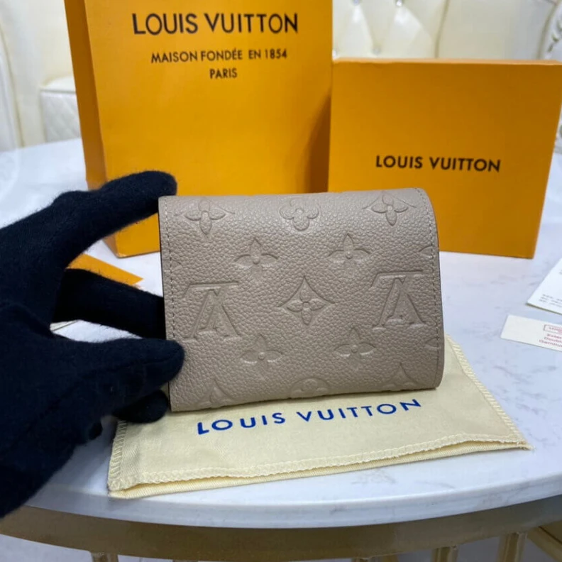 Replica bags lv Tourterel Louis Vuitton Monogram Empreinte Victorine Wallet Tourterelle