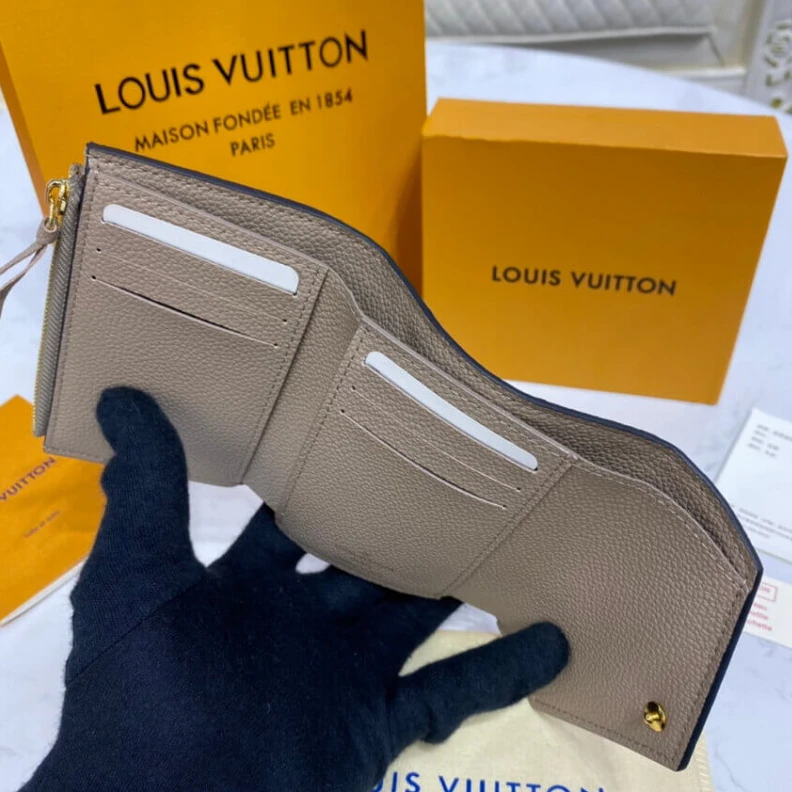 Replica bags lv Tourterel Louis Vuitton Monogram Empreinte Victorine Wallet Tourterelle