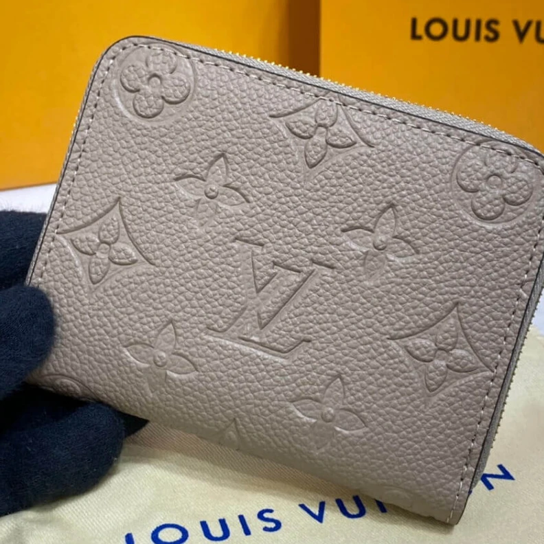 Replica bags 4 card sl Louis Vuitton Monogram Empreinte Zippy Coin Purse Tourterelle