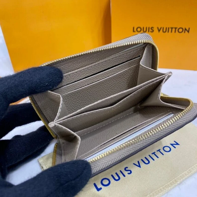 Replica bags 4 card sl Louis Vuitton Monogram Empreinte Zippy Coin Purse Tourterelle