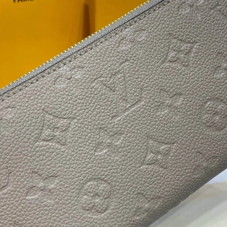 Mythick ru Goldcolou Louis Vuitton Monogram Empreinte Zippy Wallet Tourterelle
