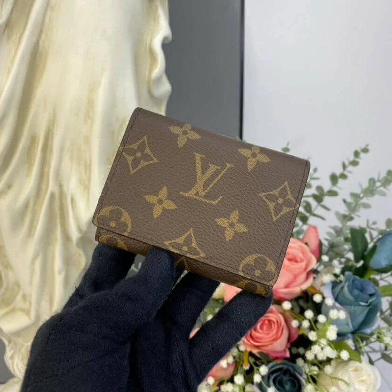 Replica bags lv Gusseted Louis Vuitton Monogram Envelope Business Card Holder