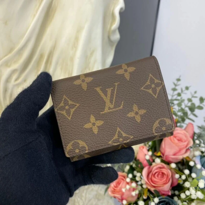 Replica bags lv Gusseted Louis Vuitton Monogram Envelope Business Card Holder