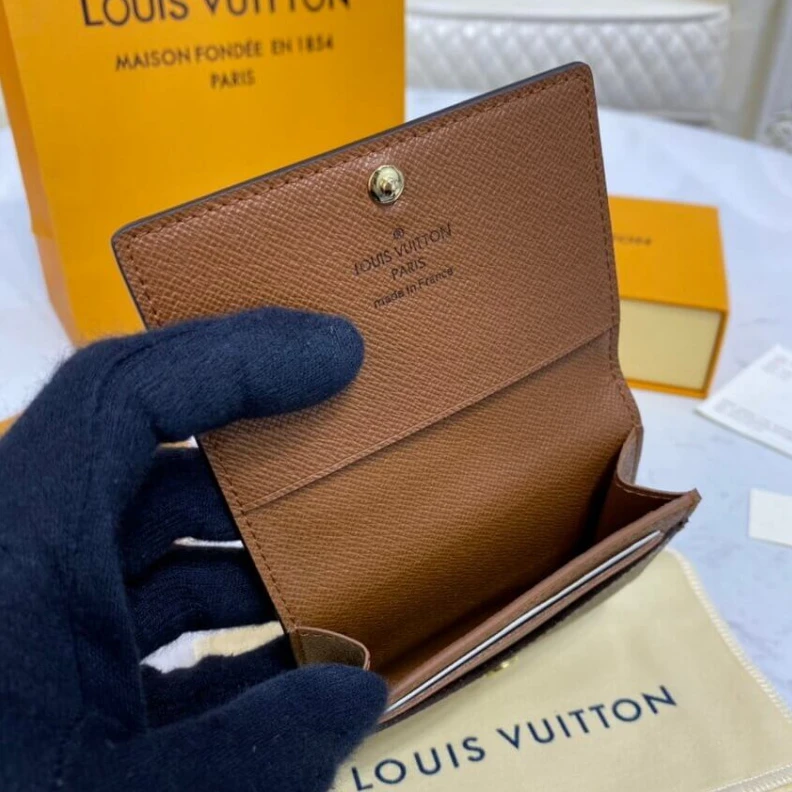 Replica bags lv Gusseted Louis Vuitton Monogram Envelope Business Card Holder