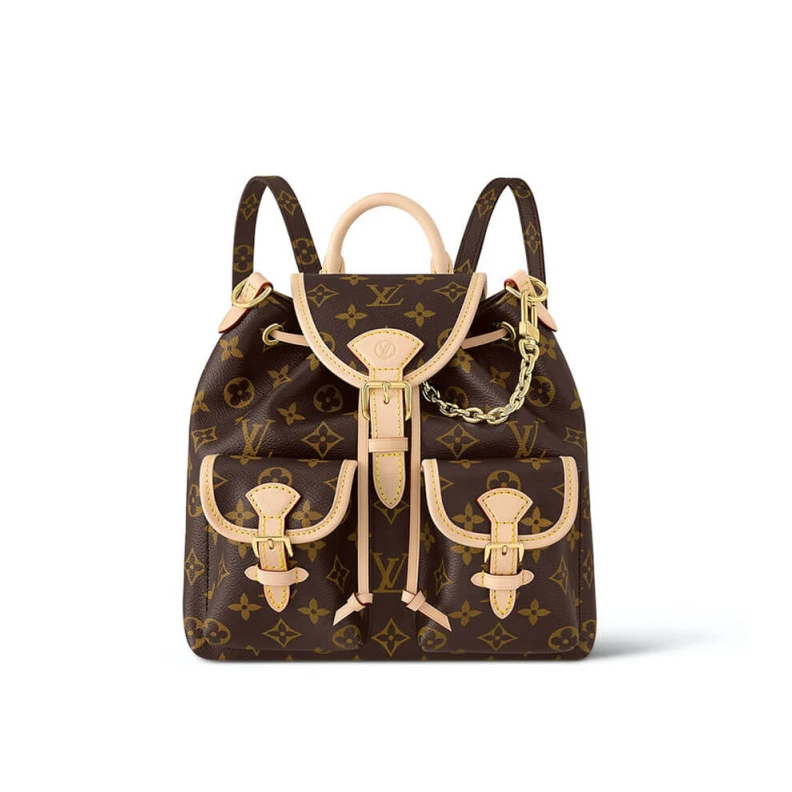 Inside ba Louis Vuitton Monogram Excursion PM Backpack
