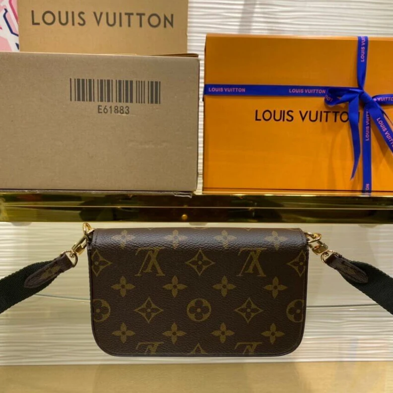 Top lv Inspired b LV Monogram Felicie Strap & Go
