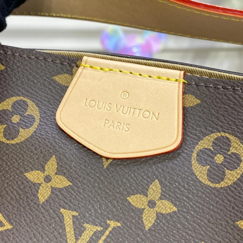 Replica bags Name tag LV Monogram Graceful MM Beige