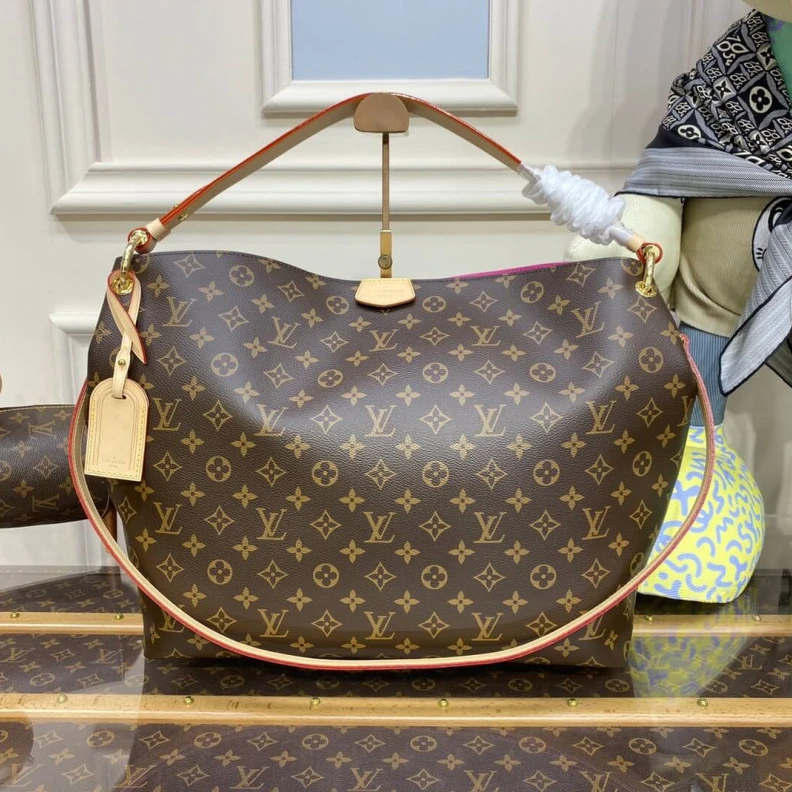 Louis vuitton locations Leather t LV Monogram Graceful MM Peony
