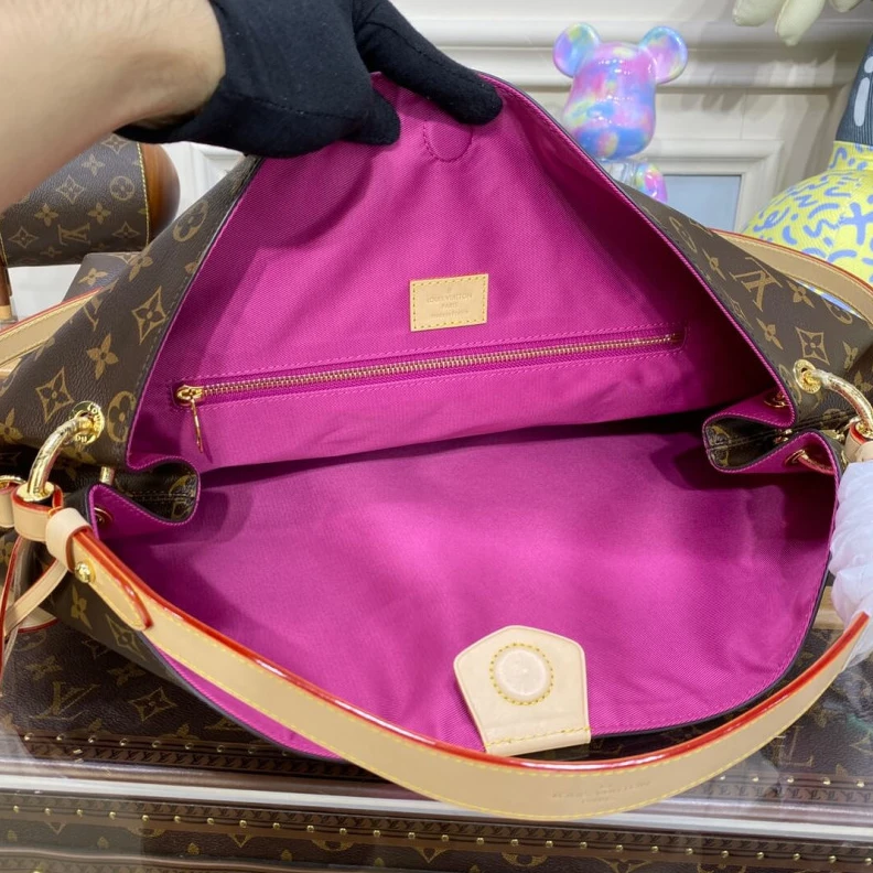 Louis vuitton locations Leather t LV Monogram Graceful MM Peony