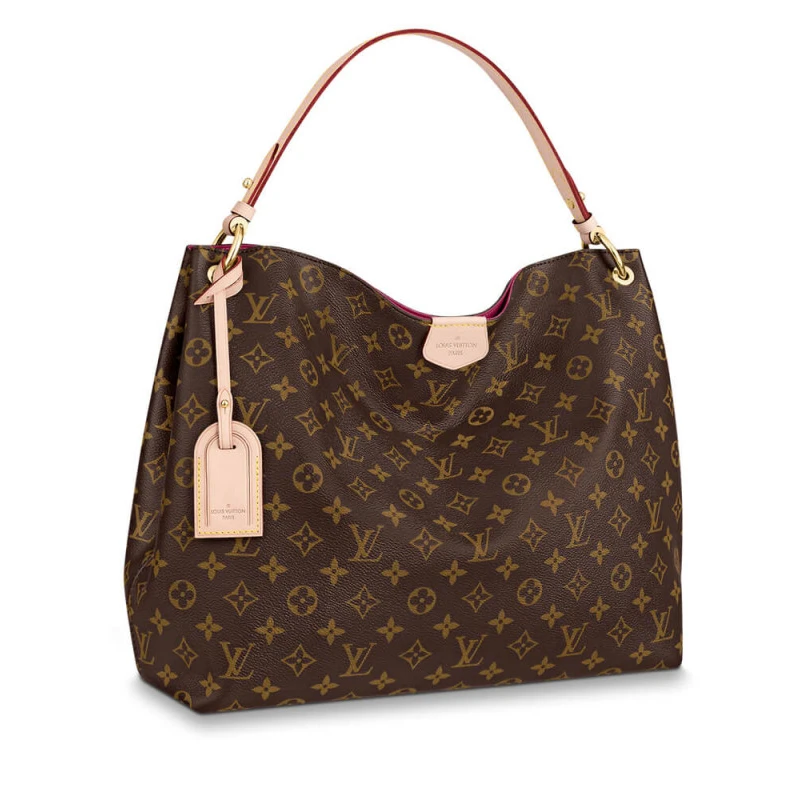 Leather t LV Monogram Graceful MM Peony