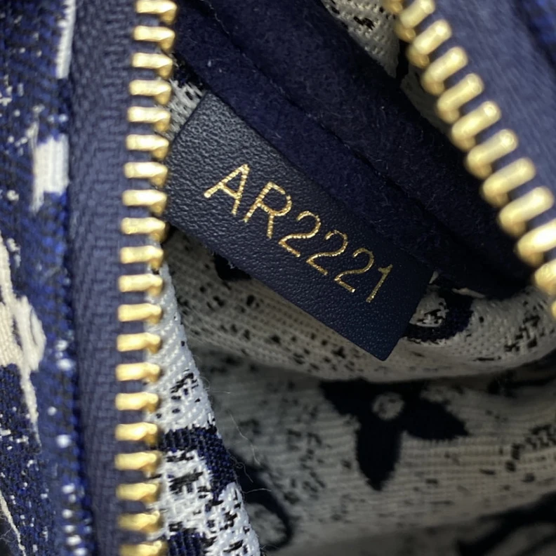 Top lv Louis Vuitton Monogram Jacquard Denim Nano Speedy Blue