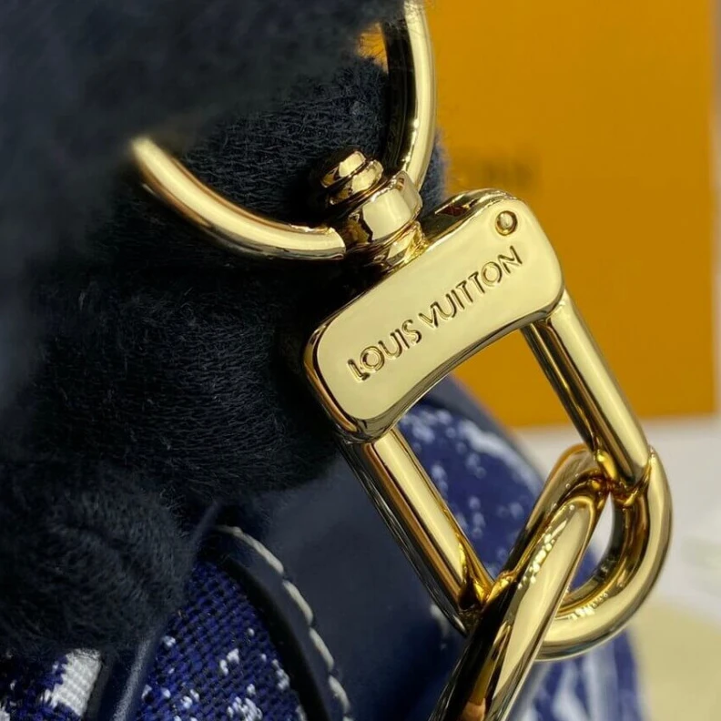 Replica bag Goldcolor Louis Vuitton Monogram Jacquard Denim Speedy Bandouliere 25 Blue