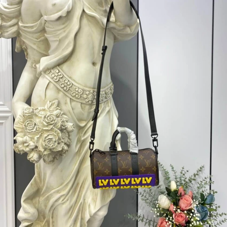 Top lv Strap dro Louis Vuitton Monogram Keepall XS